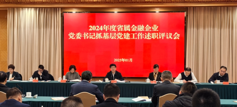 2024年度省属金融企业党委书记抓基层党建工作述职评议会议召开